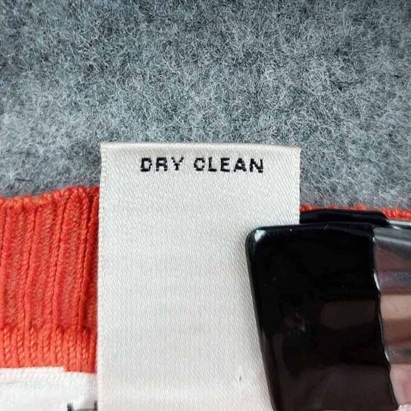 Harold's Sweater Womens Sz L Orange Red Floral Silk Blend Button Up Cardigan - Picture 9 of 9